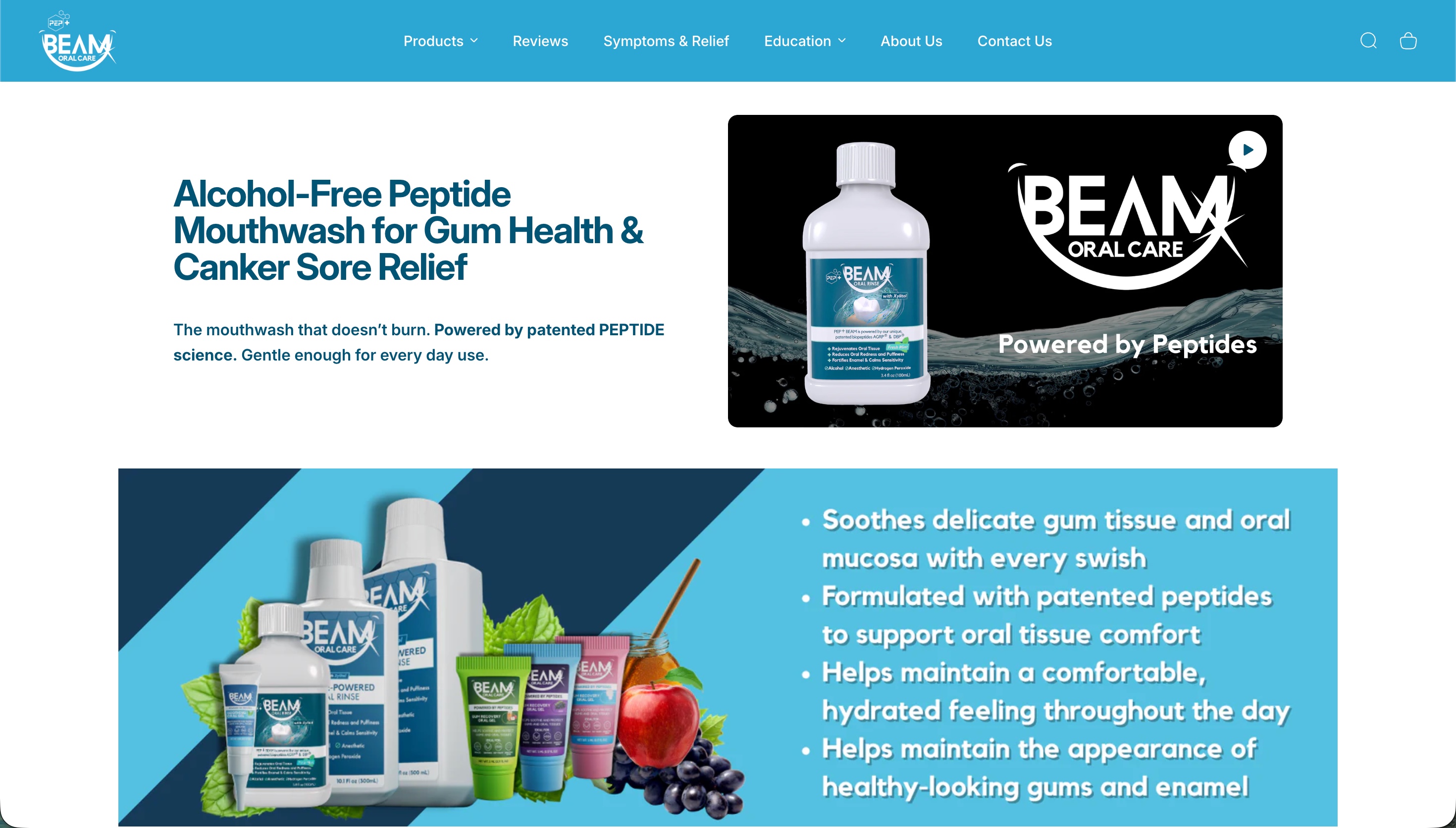 Beam Oral Care Shopify Store