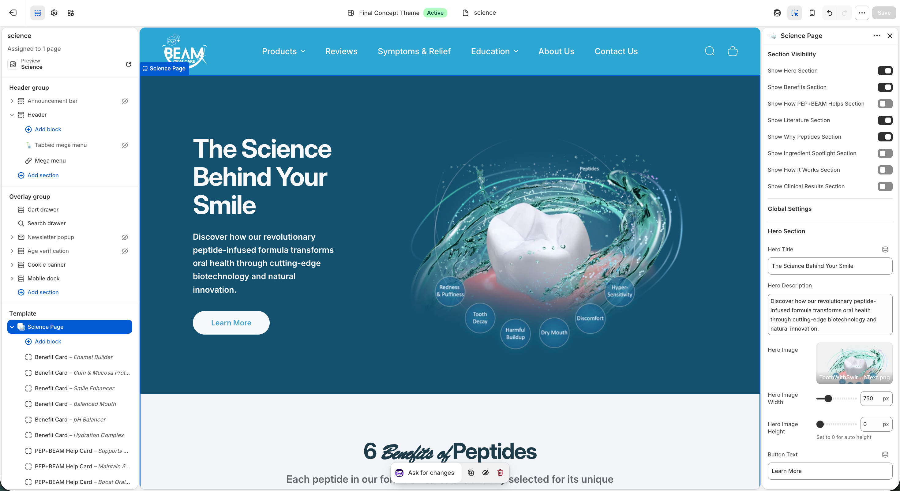 Beam Oral Care Shopify Store — screenshot 1