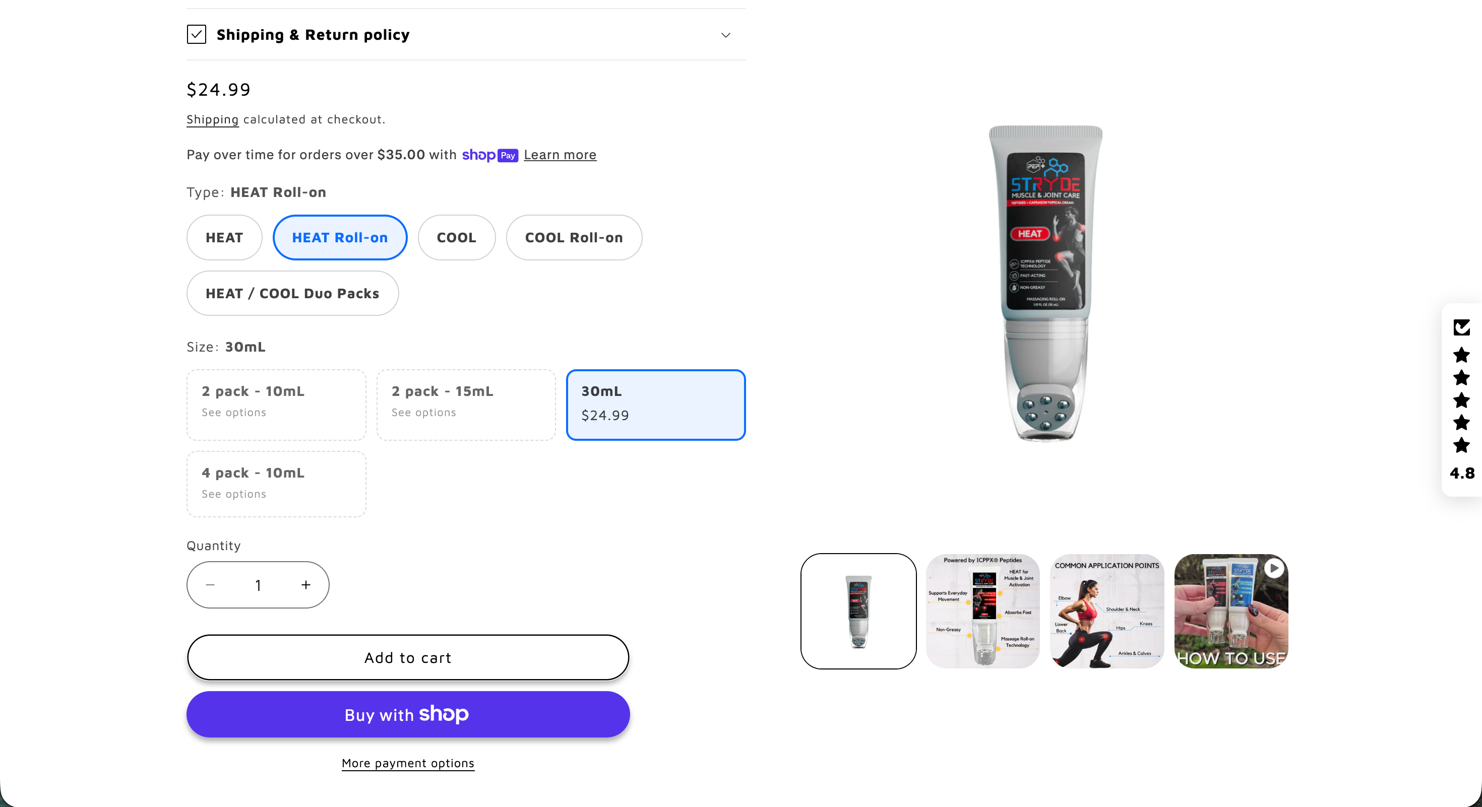 PEP+ STRYDE Shopify Store — screenshot 2