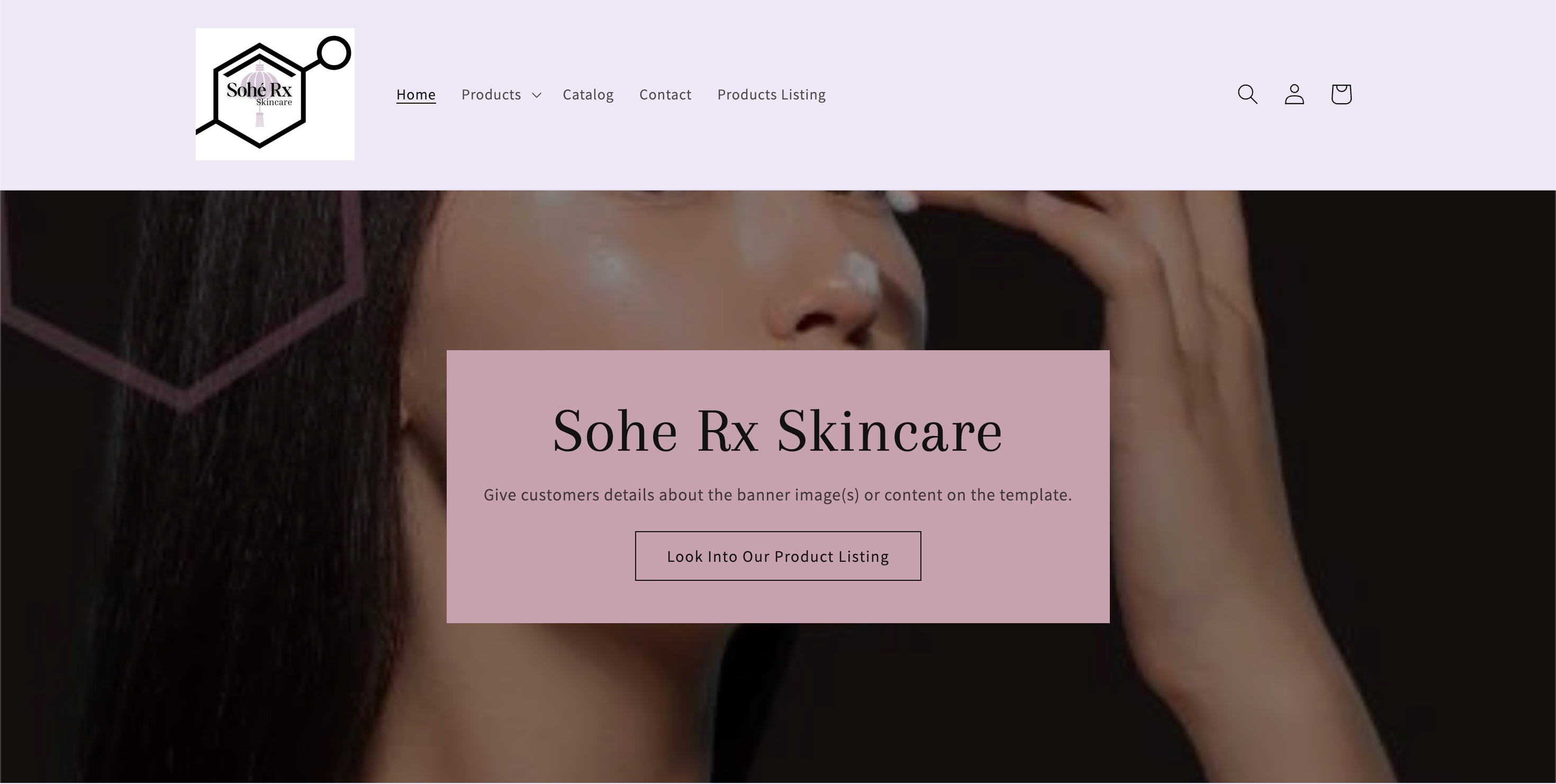*Ongoing* Sohé Rx Skincare Shopify Store — screenshot 3