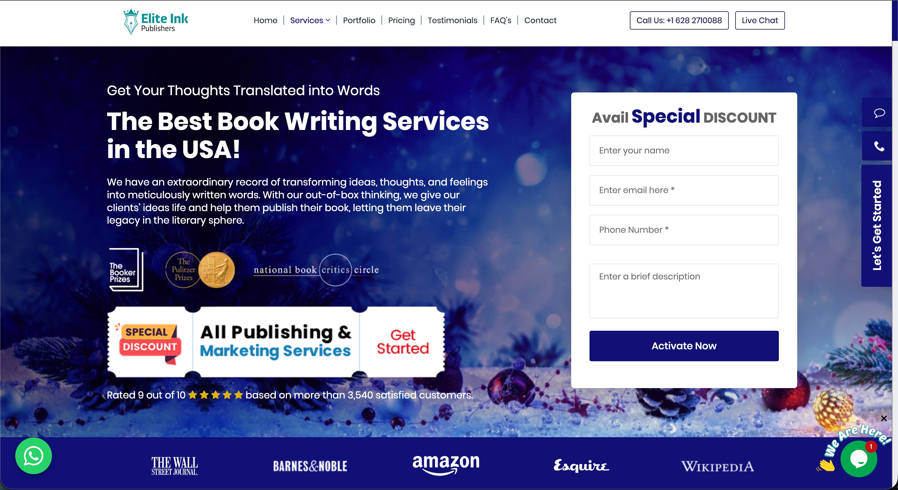 Elite Ink Publishers PHP Website